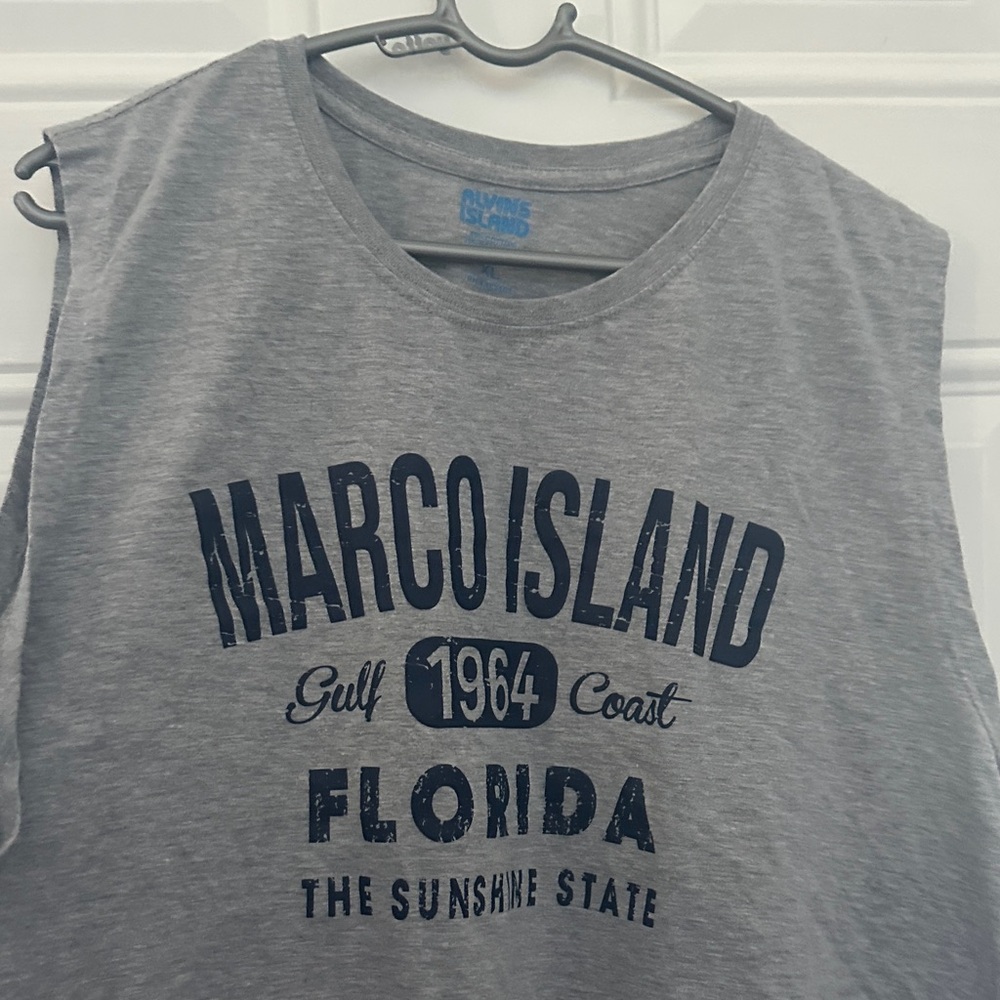 Gildan Gray Marco Island Tank Top